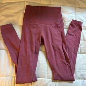 High-Waisted Mauve Leggings